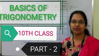 Basics of Trigonometry PART2 pythagorastheorem trigonometric ratios ssc cbse [upl. by Anialeh]