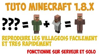 TUTO FR  Reproduction des Villageois  Minecraft 18 [upl. by Naujad717]