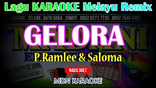 Karaoke GELORA Remix Melayu DUET P Ramlee amp Saloma KN7000 MADANIKeyboard [upl. by Shirk]