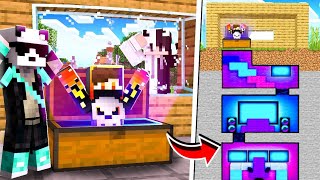 How To Build Secret Gaming Room In Minecraft [upl. by Munshi]