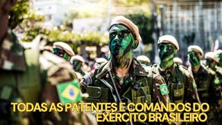 Todas as patentes e comandos do exército brasileiro [upl. by Noirret704]