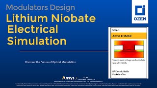 Advanced Simulation with Lumerical Charge  Lithium Niobate Modulators [upl. by Salohcin670]