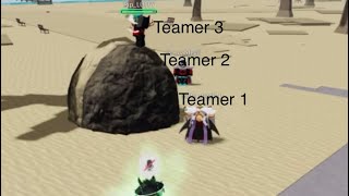 Making teamers rage quit  Roblox The Strongest Battle Grounds [upl. by Eirrem]