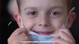 Spot spagnolo campagna vaccinale ai bambini Vedi anche tu un bel 666 chiaro e limpido Che burloni [upl. by Aitret]