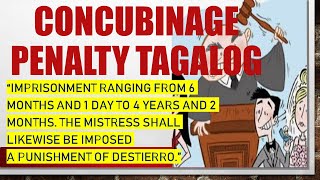 CONCUBINAGE CASES AND PENALTY IN THE PHILIPPINES EXPLAINED IN TAGALOG [upl. by Lars]