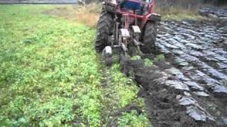 Massey Ferguson 135 Part 4 Ploughing wmv [upl. by Salokkin]