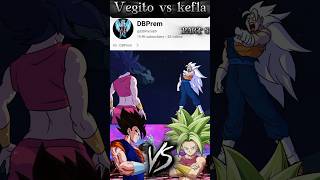 Vegito vs Kefla Part 5 Vegito transformation dbs anime shorts [upl. by Arnuad]