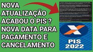 PIS NOVA ATUALIZAÇÃO  PESSOAS PODEM FICA SEM O PIS APÓS ATUALIZAÇÃO DE PROCESSAMENTO [upl. by Onil]