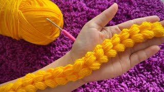 New pattern  crochet cord  crochet hairband for girl craftideas diy craft  crochet [upl. by Brit]