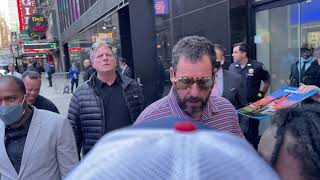 Adam Sandler signs autographs in NYC adamsandler [upl. by Ambler]