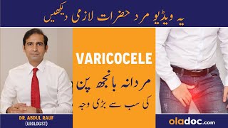 Varicocele Symptoms Treatment  Varicocele Ka Ilaj In Urdu  Varicocele Embolization And Surgery [upl. by Worra928]