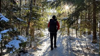 Winter Hiking In Sweden Eksjö  Ingatorp🇸🇪☃️ [upl. by Laval]