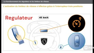 Fonctionnement régulateur limiteur de vitesse Automobile  voiture [upl. by Neirod]