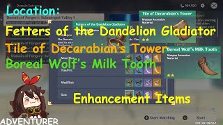 Fetters of the Dandelion GladiatorTile of Decarabians TowerBoreal Wolfs Milk Tooth LOCATION [upl. by Roxie]