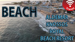 Beach at Aldemar Knossos Royal Beach Resort Crete Greece [upl. by Atoel]