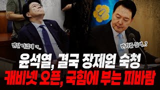 quot윤석열 결국 장제원 숙청” 윤석열 국힘 캐비넷 연다윤핵감 피바람 불기 시작 또다시 재활용 인사 단행한심하다 ㅋㅋ [upl. by Estele]