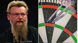 Fresh calls for Simon Whitlocks darts to be banned after butchering board at Ally Pally [upl. by Saphra125]