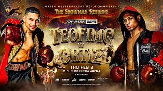 Teofimo Lopez vs Jamaine Ortiz  OFFICIAL TRAILER  THE SHOWMAN RETURNS [upl. by Ernestus]