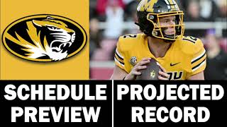 Missouri Football 2024 Schedule Preview amp Record Projection [upl. by Eduard277]