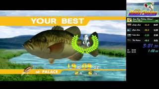 SEGA Bass Fishing PC Arcade mode 8SBO Speedrun  32130 WR [upl. by Mirielle]