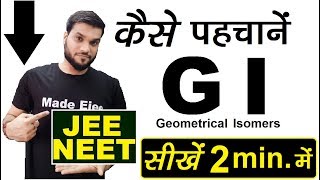 Geometrical Isomerism GI  JEENEETAIIMS  Organic Chemistry [upl. by Rorry]