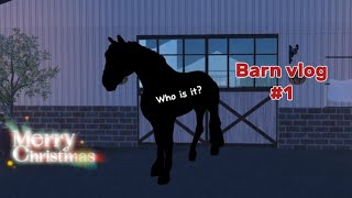 CHRISTMAS BARN VLOG  CALENDAR 1 happy holidays [upl. by Idnew]