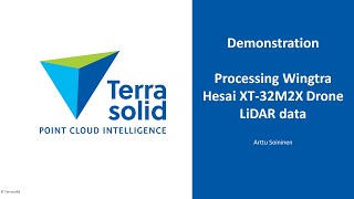 Processing Wingtra Hesai XT32M2X Drone LiDAR data using TerraScan Wizard [upl. by Sebbie41]