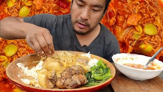 Eating the best Naga Rengma dish called Hinba  crispy pork  kents vlog [upl. by Roxana395]