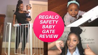 Regalo Retractable Baby Gate  Outside Doorframe Install Tutorial [upl. by Lleral407]