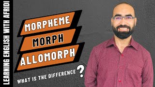 morphemes morphs and allomorphs easy explanation [upl. by Ahsinyd]