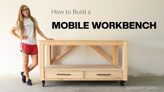 How to Build an EASY DIY Mobile Workbench with Drawers [upl. by Shewchuk]