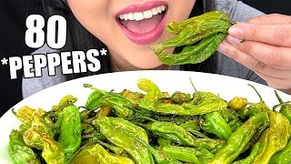 ASMR PEPPER PLATTER EATING 80 PEPPERS IN 10 MINUTES Whispering  Crunchy Eating Sounds ASMR Phan [upl. by Bollen]