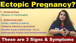 Ectopic Pregnancy signs and symptoms  Diagnosis  Nursing lecture [upl. by Harriman]