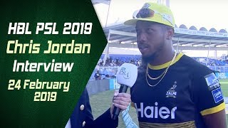 Chris Jordan Interview  24th Feb  HBL PSL 2019 [upl. by Mendelsohn751]