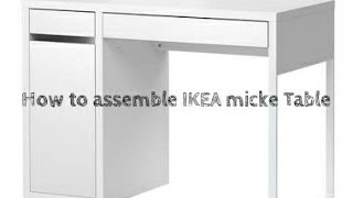 How to Assemble the IKEA MICKE Study Desk StepbyStep Guide IKEA IKEAAssembly DIY MICKE [upl. by Holman729]