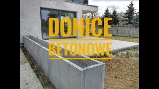 Donice betonowe przy tarasie  zrób to sam brukarz brukarzyoutube paving [upl. by Hilaire]