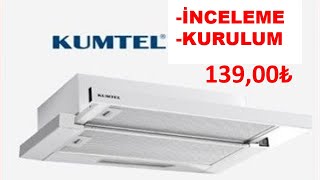 KUMTEL ASPİRATÖR İNCELEME VE KURULUM [upl. by Cha]