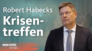 Ministertreffen mit Robert Habeck NRWProjekte auf der Kippe  WDR Aktuelle Stunde [upl. by Ahsiei245]