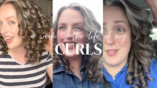 A Week of My Curls  including Curlkeeper washday tutorial plus refresh tutorials [upl. by Aronson]