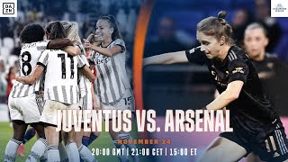 Juventus vs Arsenal  UEFA Womens Champions League 202223 Matchday 3 Full Match [upl. by Madel]