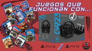 23 JUEGOS DE COCHES QUE FUNCIONAN CON VOLANTE LOGITECH G923 [upl. by Eilyac]