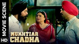 Diljit Dosanjh action comedy  Mukhtiar Chadha  Movie Scene [upl. by Aemat]