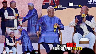 Salim Khan and Javed Akhtar Together after 42 yrs  First Meeting Moment Speech at Angry Young Men [upl. by Herodias]