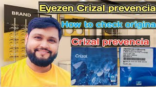 Eyezen Crizal Prevencia  crizal Eyezen vs Prevencia  how to check original Crizal Prevencia Lenses [upl. by Gobert]