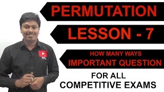 PERMUTATION  LESSON 7  Miscellaneous Question [upl. by Menell]