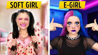 EGIRL vs SOFT GIRL when GRANDMA is coming – Relatable family musical by La La Life [upl. by Pietje]