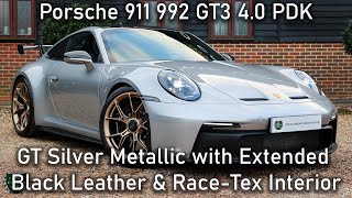 Porsche 911 992 GT3 40 PDK registered March 2023 23 finished in GT Silver Metallic [upl. by Cloe]