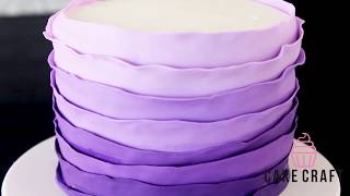 How To Fondant Ruffle  Cake Craft USA [upl. by Marianna592]