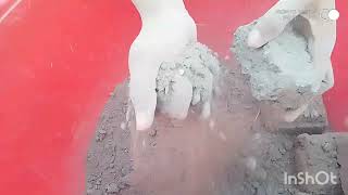 Gritty sand dry tub amp claypot crumbling satisfying and relaxing video for ASMR lovers [upl. by Aliahs]