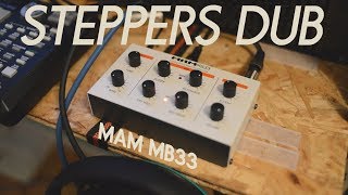 Steppers amp Dub wMAM MB33 Tb303 clone jam session [upl. by Bidle]